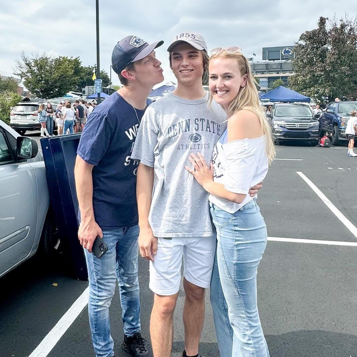Ben's first PSU tailgate! With special guest... Taylor Bream (officiant).