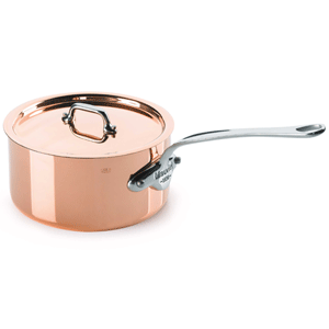 Mauviel Mheritage M150S Saucepan With Lid, Stainless Steel Handle