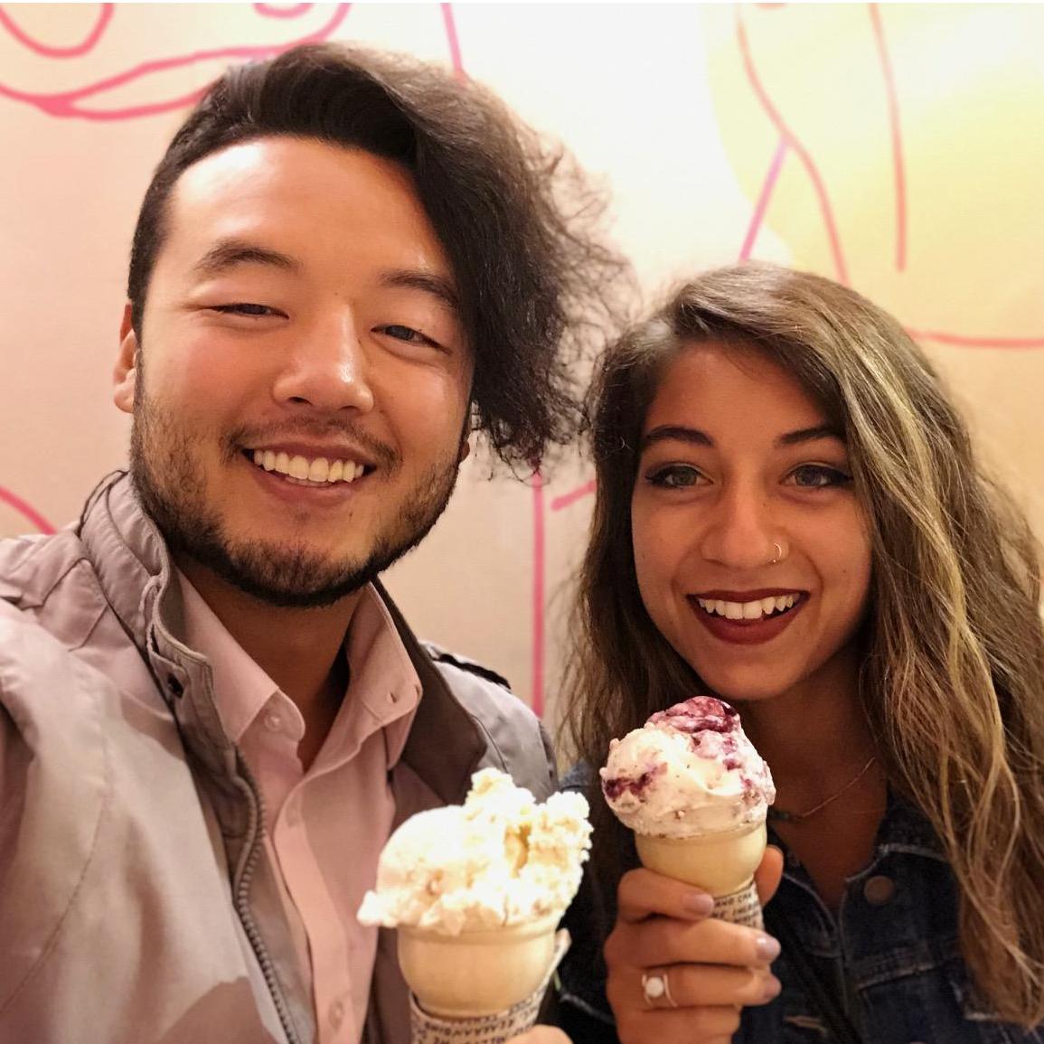 One of many ice cream dates