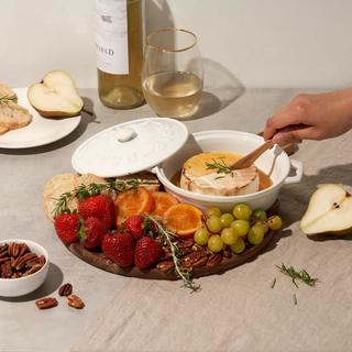 Ceramic Brie Baker & Wood Spreader
