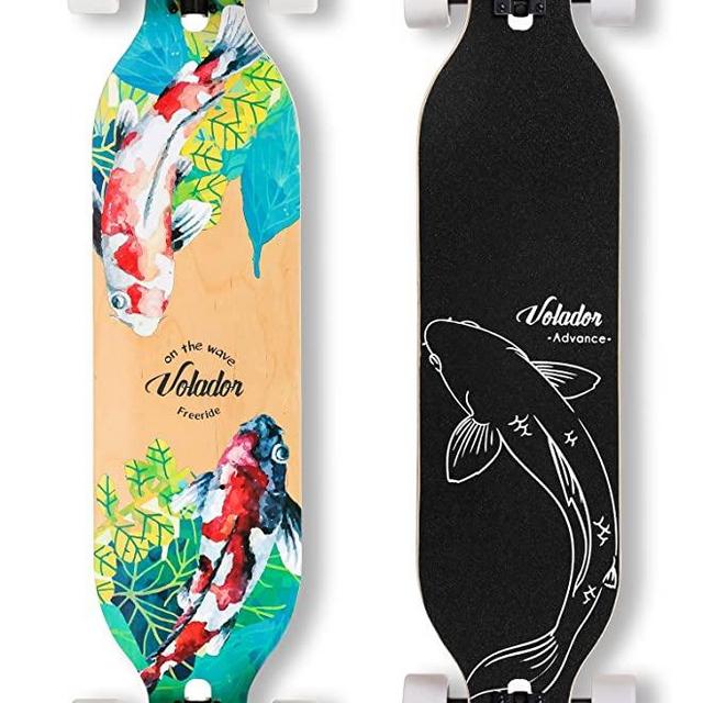 VOLADOR 42inch Freeride Longboard Complete Cruiser (Drop Through Deck - Camber concave)