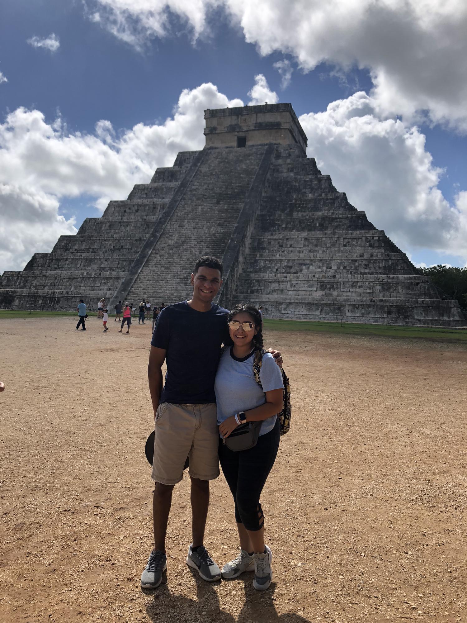 Visiting one of the 7 wonders of the world, Chichen Itza!
