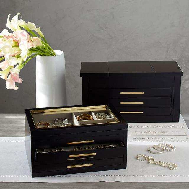 Stella Jewelry Boxes Black - Large