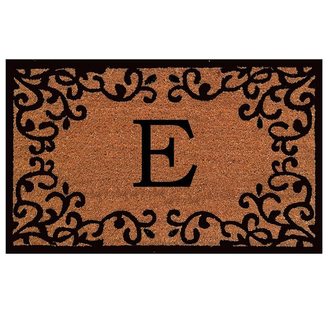 Calloway Mills 180022436E Chateaux Monogram Doormat, 24" x 36" (Letter E)