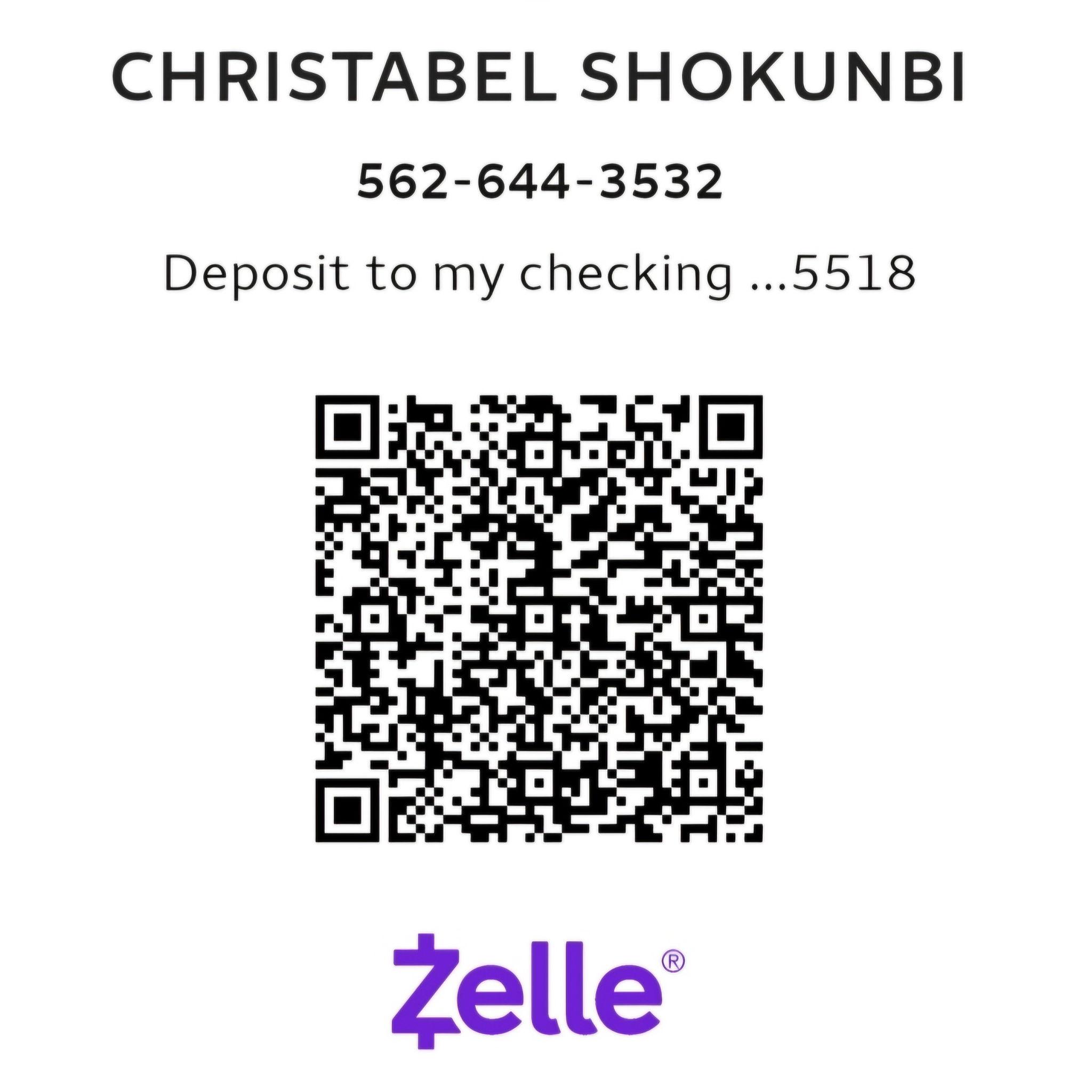 1.Scan QR code/ Picture of Zelle icon