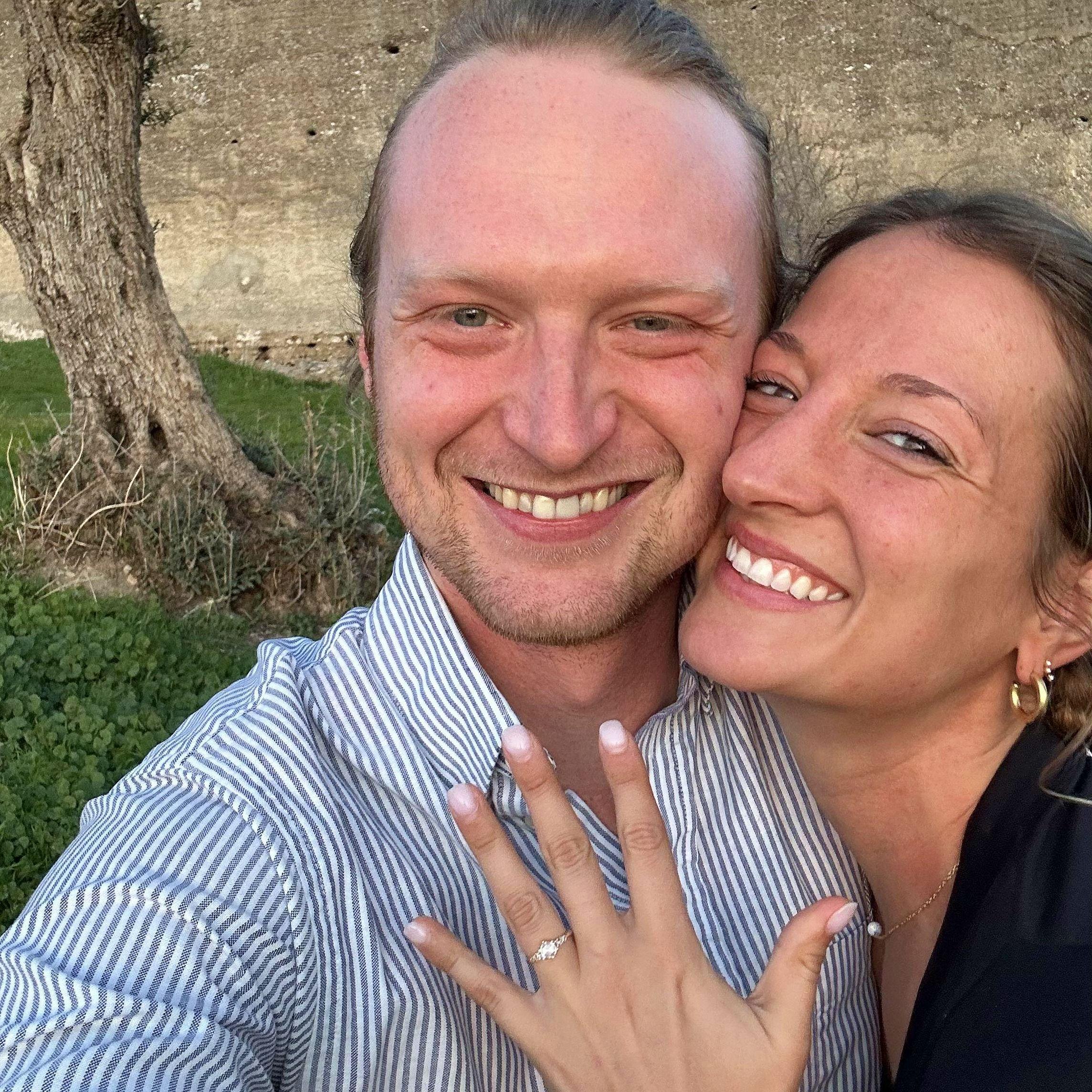 For those who did not hear the story, this wonderful man here led me through the beautiful mountain town of Granada, Spain to a sunset overlook where he got on one knee and asked me to marry him.
