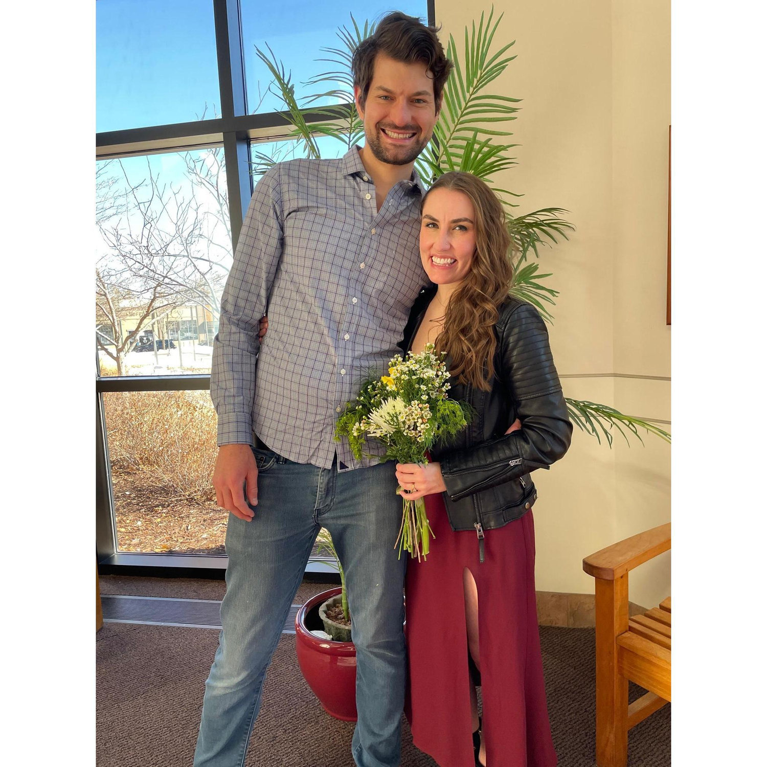 We're married!