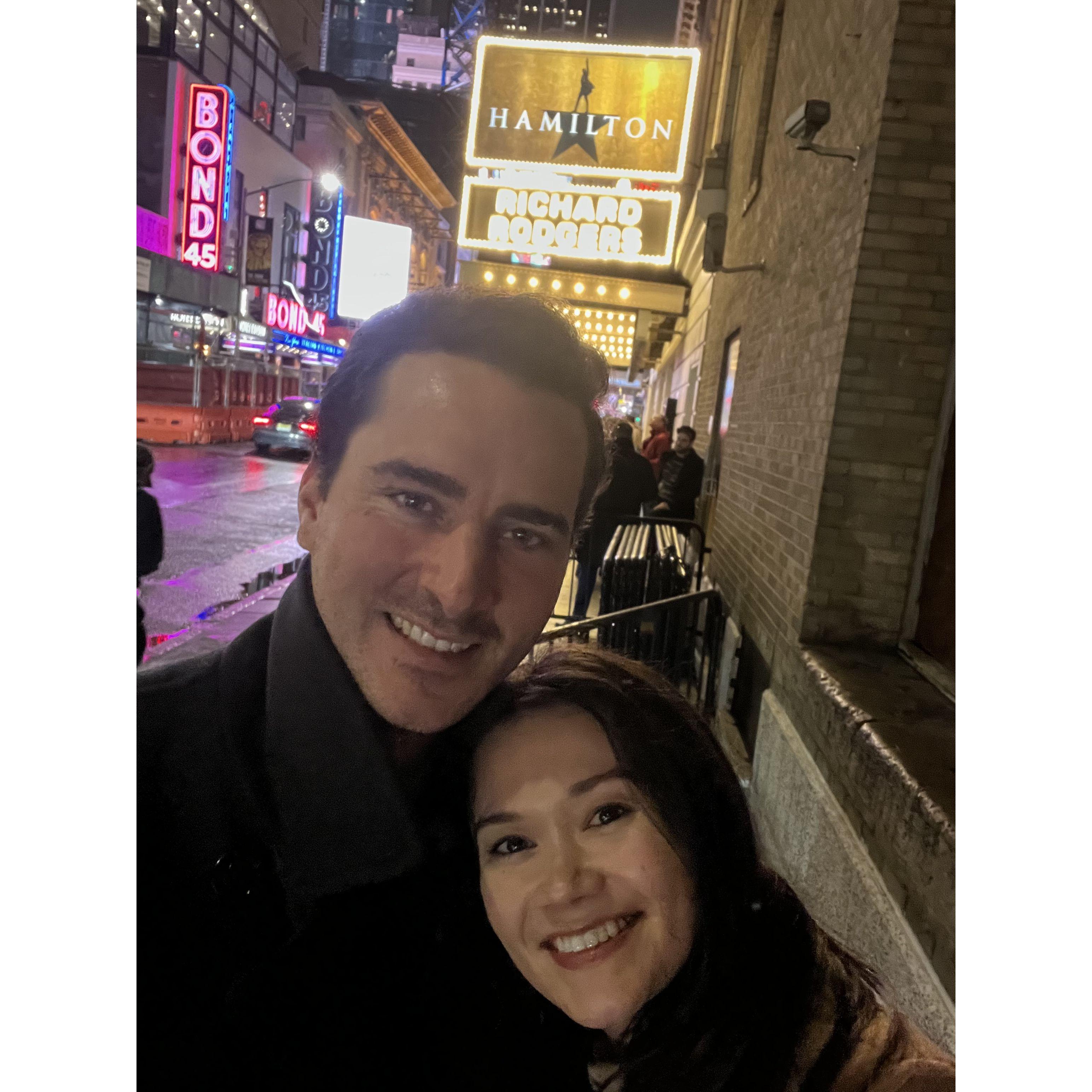 The night we saw, HAMILTON!