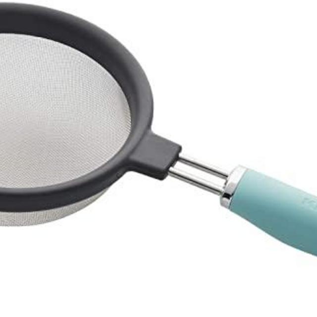 KitchenAid Gourmet Strainer, 5-inch, Aqua Sky