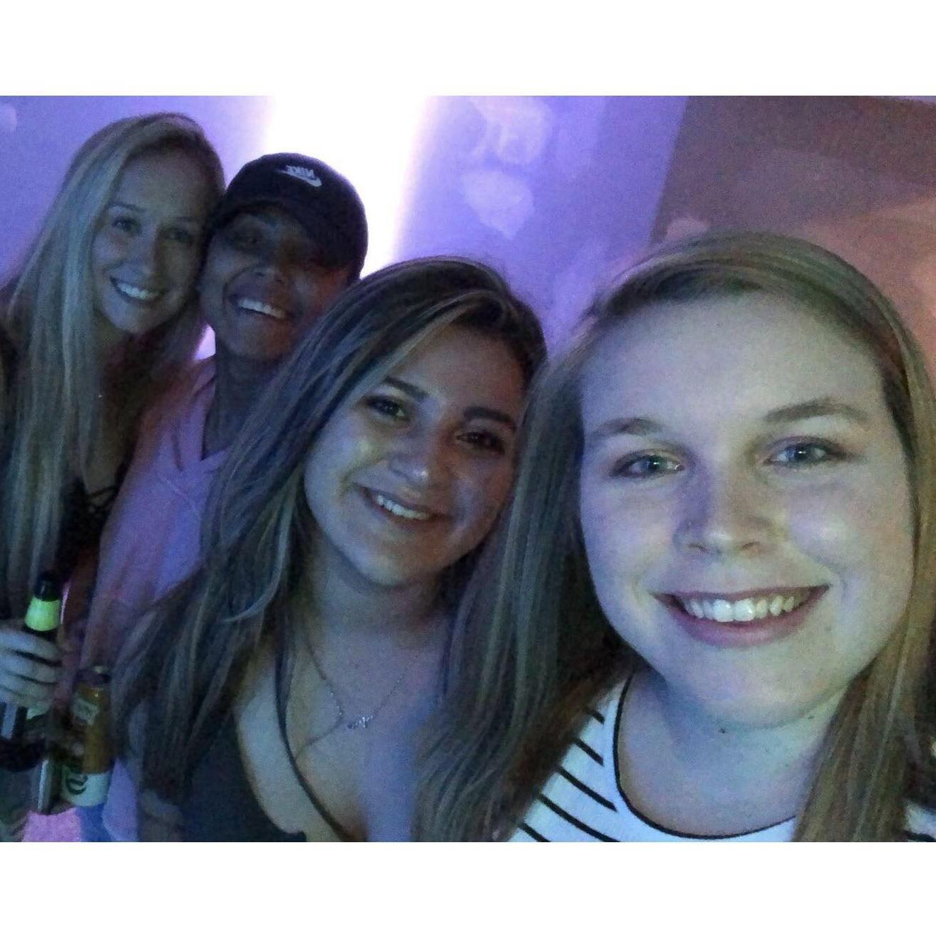 Evelyn, Callie, Gabby, & Carol partying together