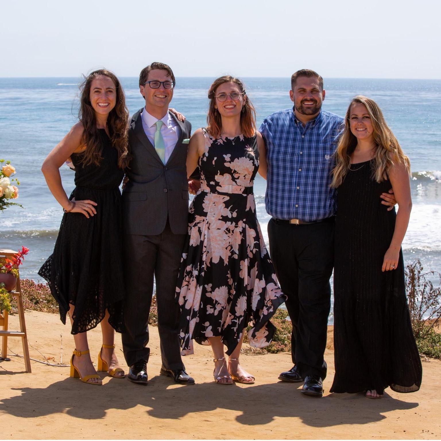 Us and Emily's siblings.