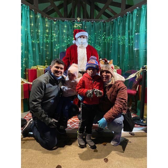 Our first time seeing Santa!