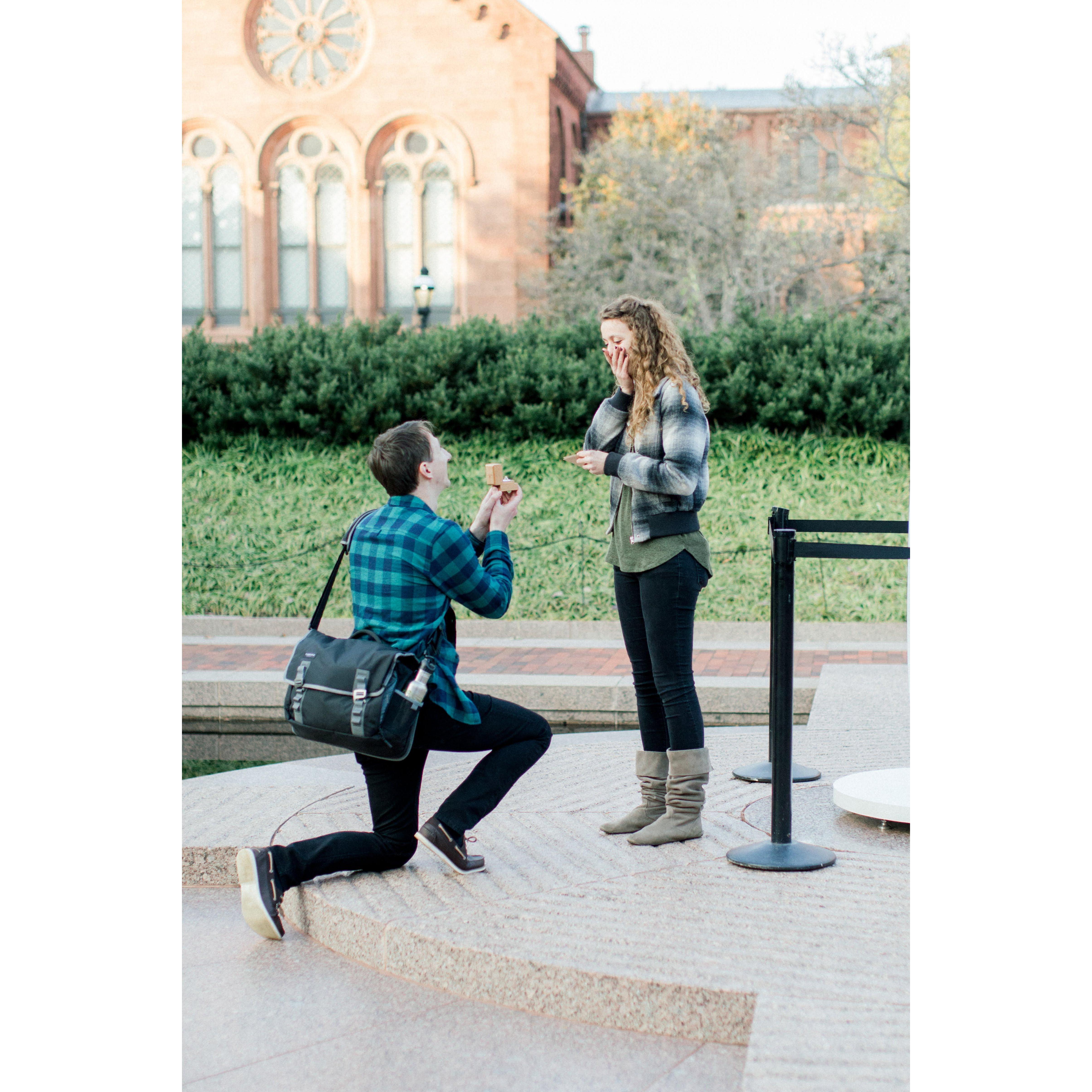 She said "Yes, a thousand times yes!"