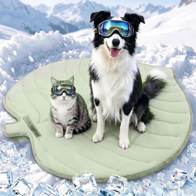 Vagascape Dog Cooling Mat, Washable Pet Cooling Mat, 55" x 45" Thick & Durable Large Cooling Mat for Dogs, Portable Foldable Premium Cooling Pad for Indoor, Outdoor, Travel, Camping, Patio and Beach