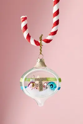 Party Animal Monogram Ornament