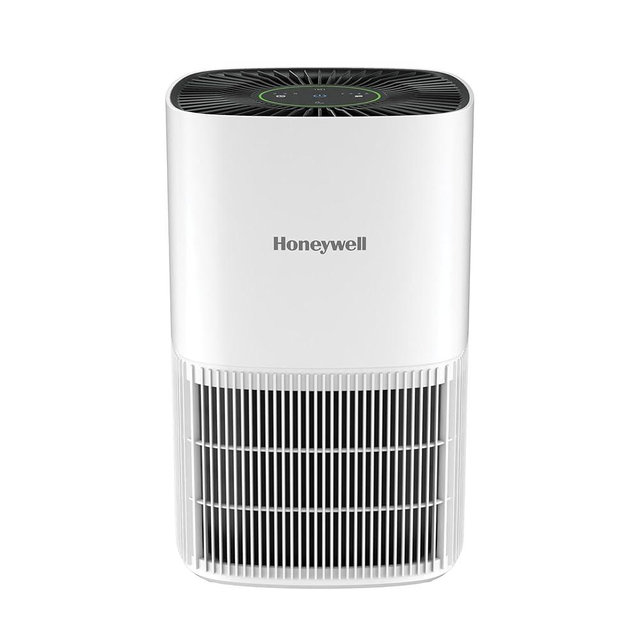 Honeywell AllergenPlus HEPA Air Purifier for Home, 530 Ft² Rooms in 1 hour, 3-in-1 Filter, Compact Design, Auto Mode, Reduces Allergens, Dust, Pollen, Smoke, Pet Dander, Odors, White, HPA125W