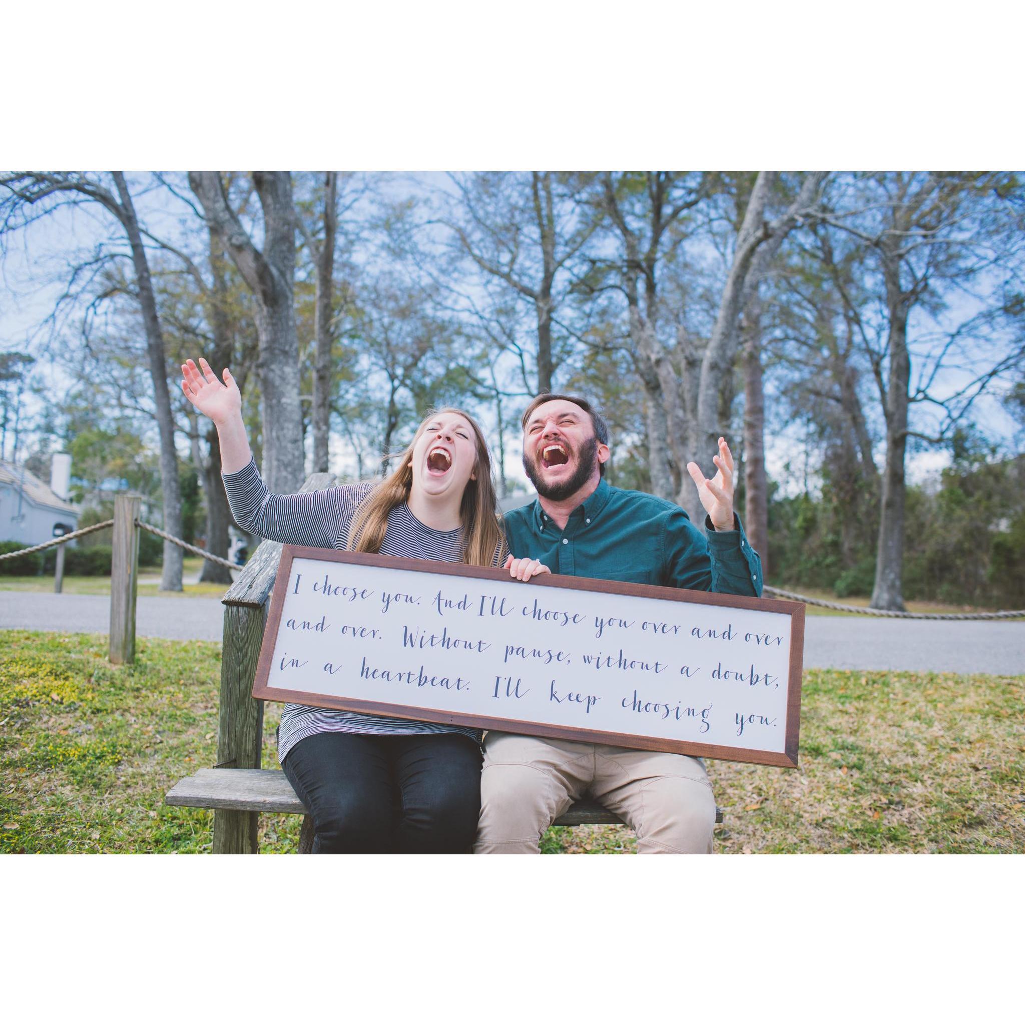 Joy and Laughter are so important to us. And our photographer and friend Zack definitely knows how to bring those out of us!