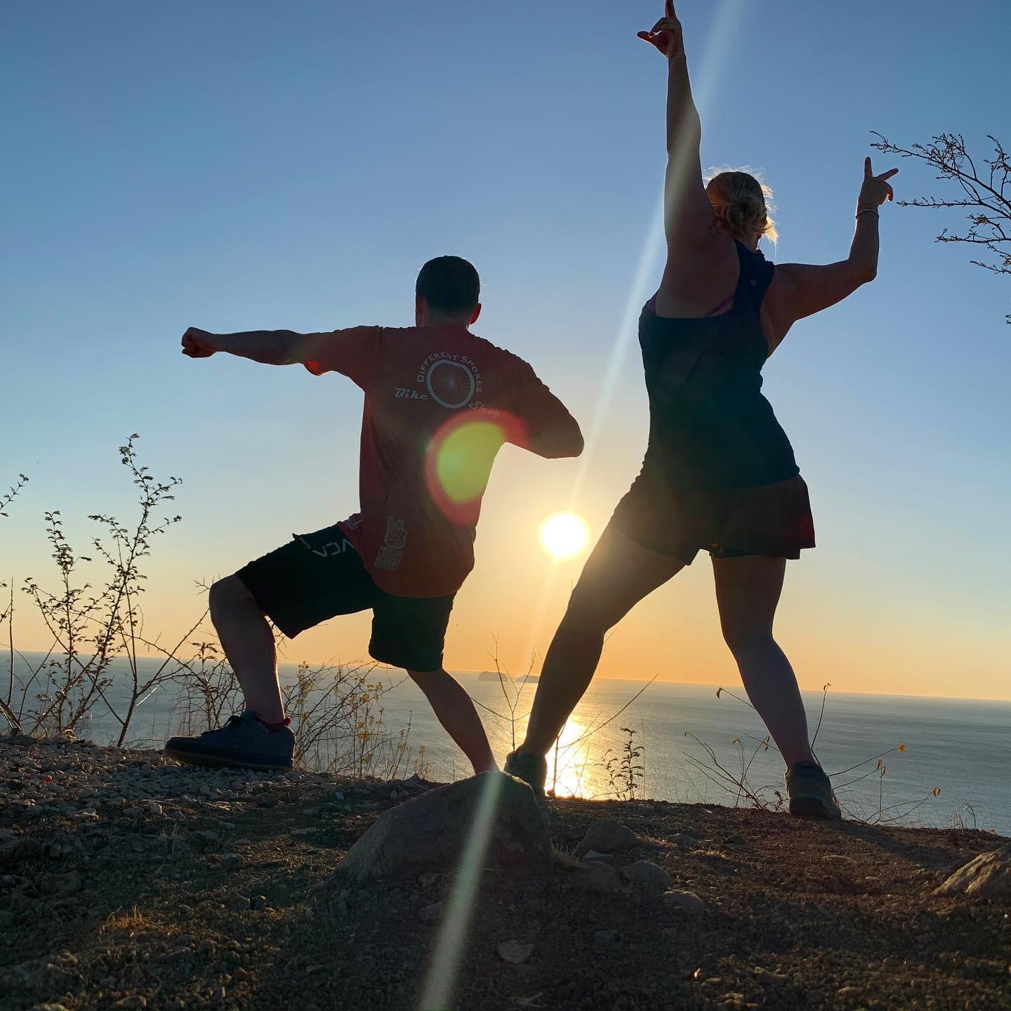 Goofing off in Costa Rica! Sometimes we just can't help ourselves.