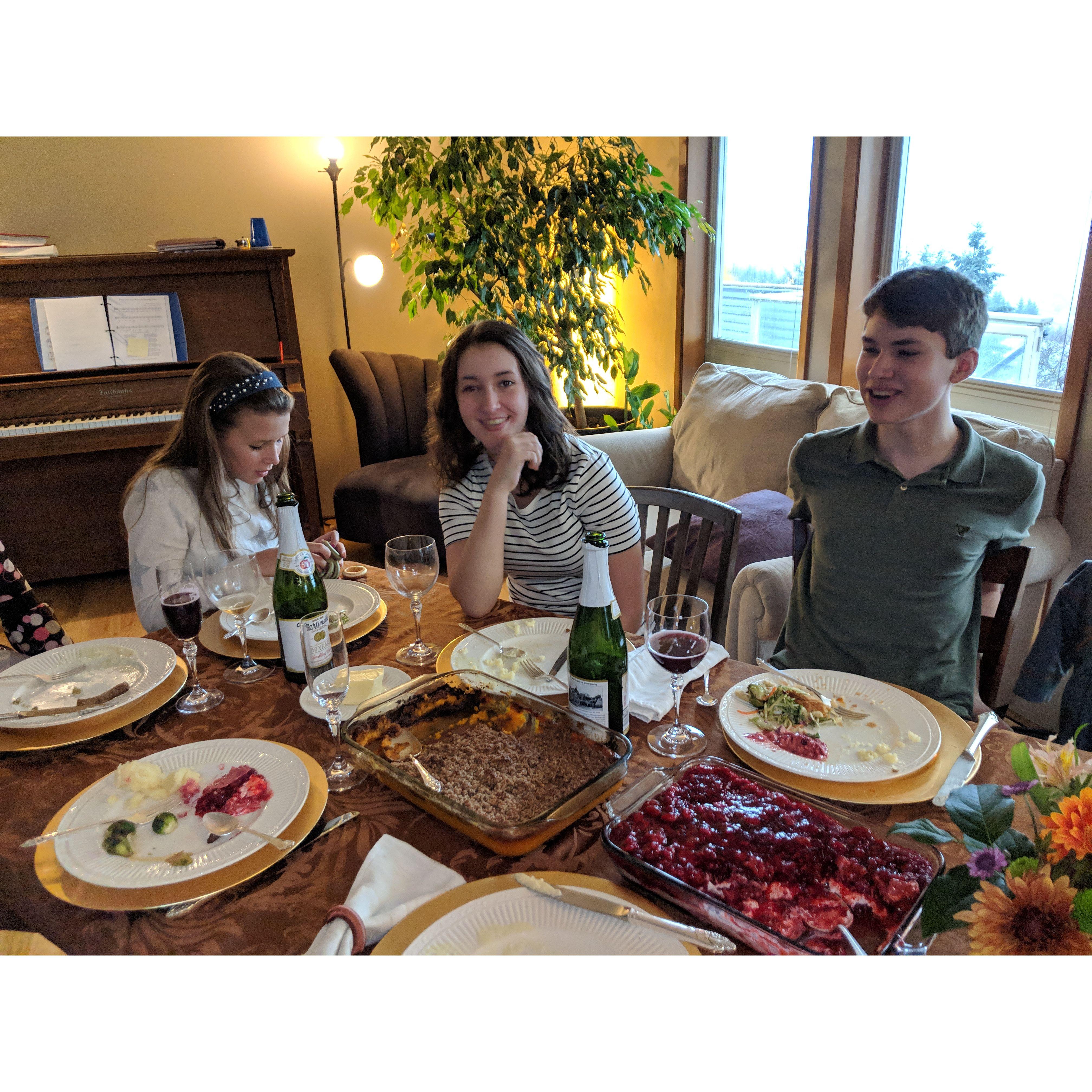 Canadian Thanksgiving at the Neufeld's!