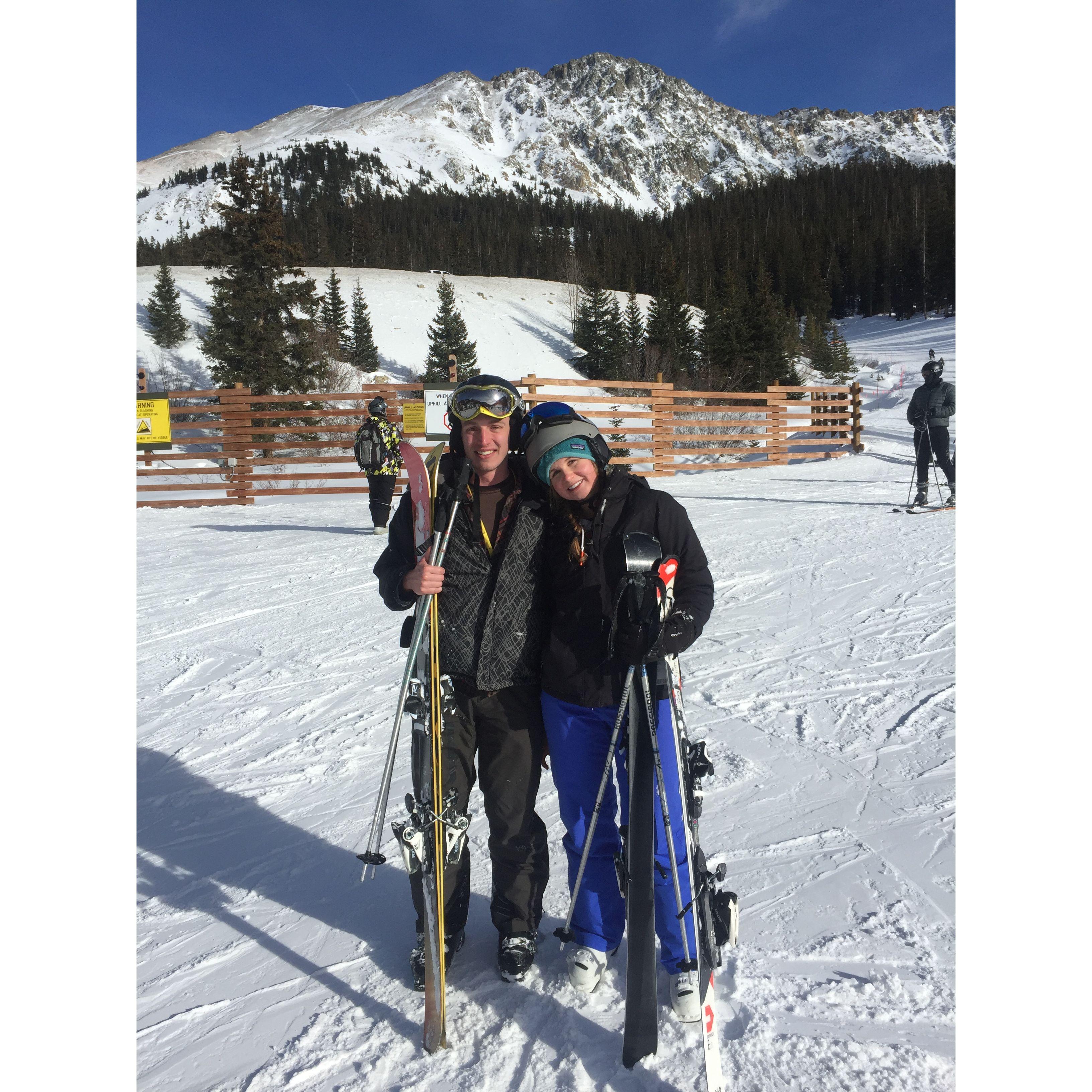 Luckily Dani's poor skiing skills weren't a dealbreaker for Alexi