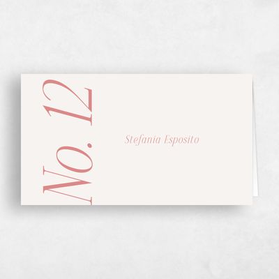 Light Oatmeal, Beige Wedding Place Card - Mycenae