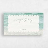 Blue Wedding Place Card - Luve