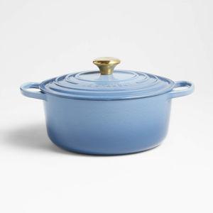 Le Creuset Signature 5.5-Qt. Chambray Enameled Cast Iron Round Dutch Oven
