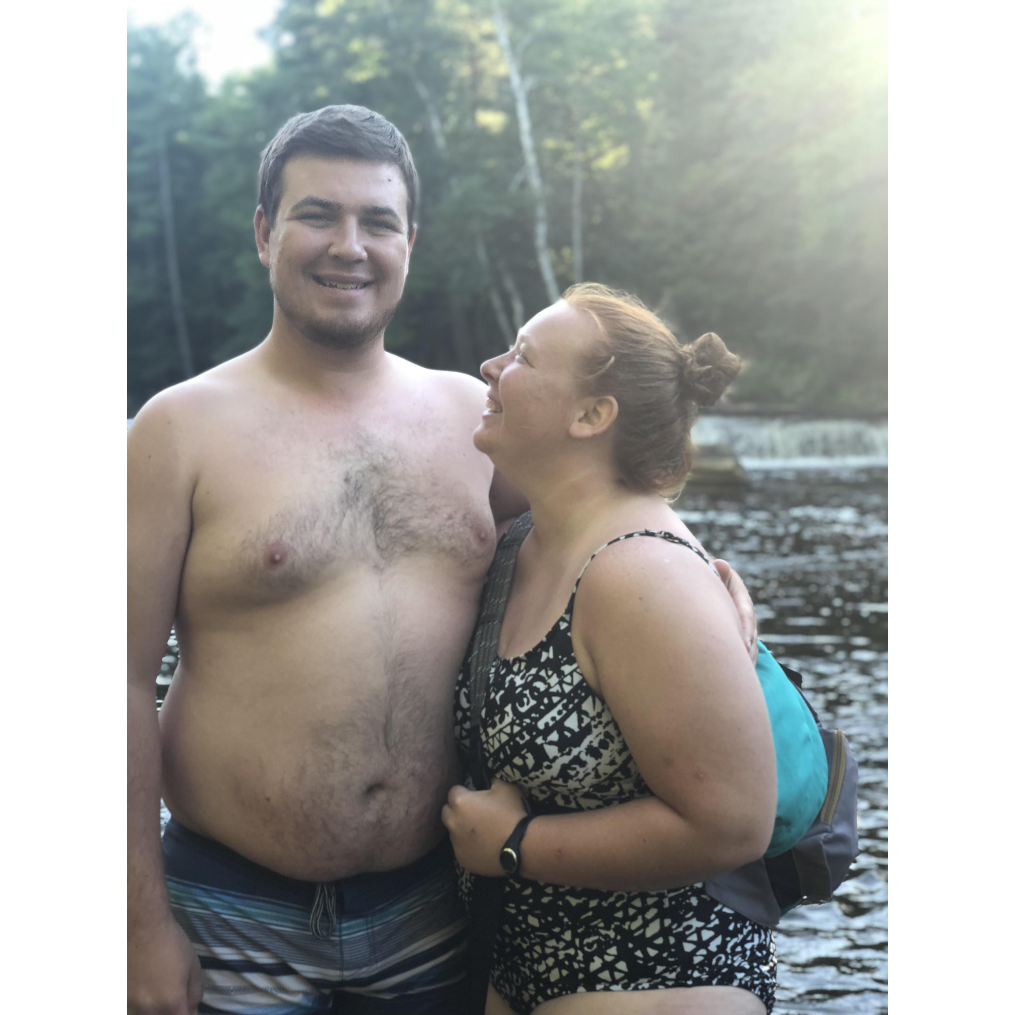 In summer 2018 Mariah and Lucas went up to explore the Upper Peninsula with friends. We ended up river walking through Tahquamenon Falls and exploring Mackinac Island!