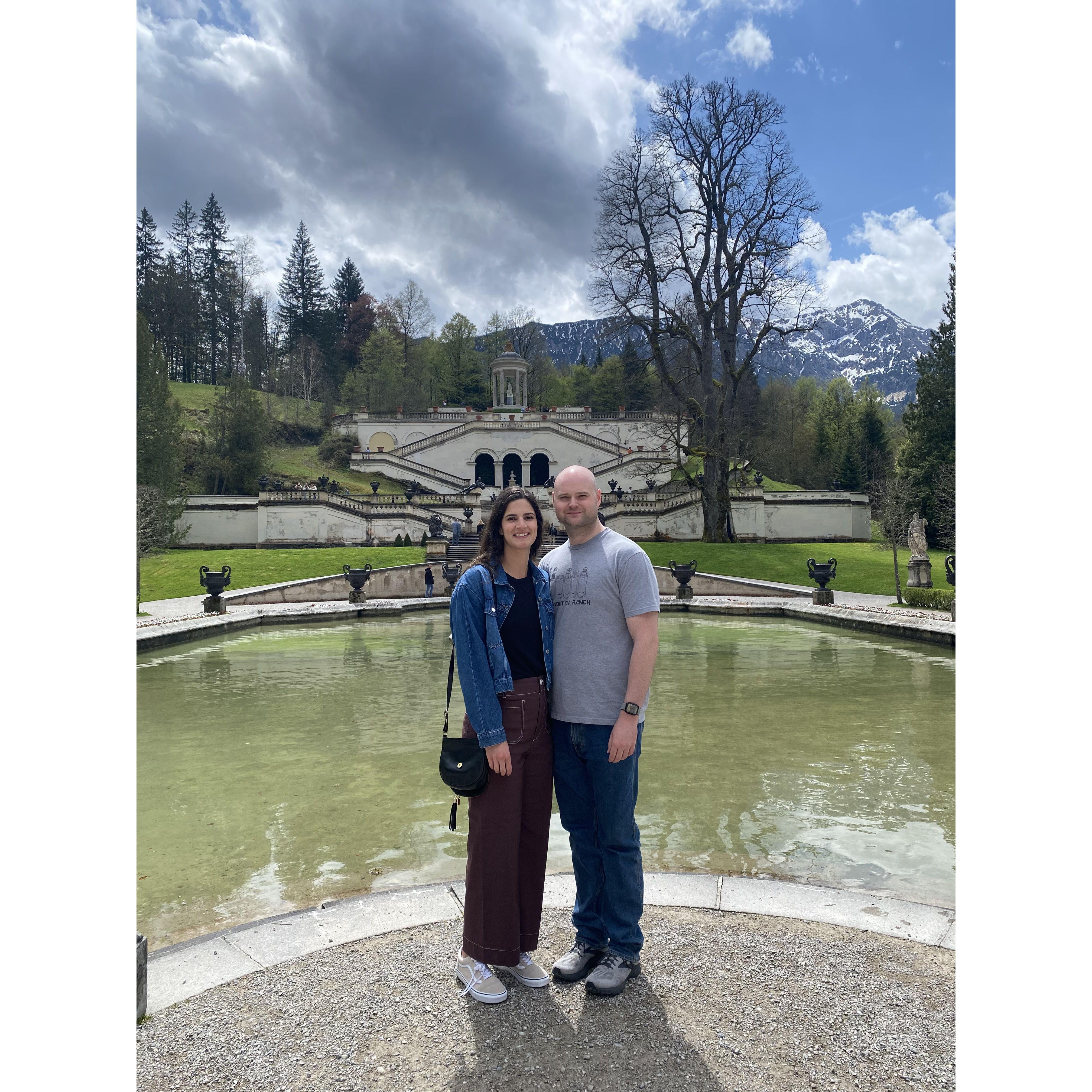 Visiting James while he was stationed in Germany.