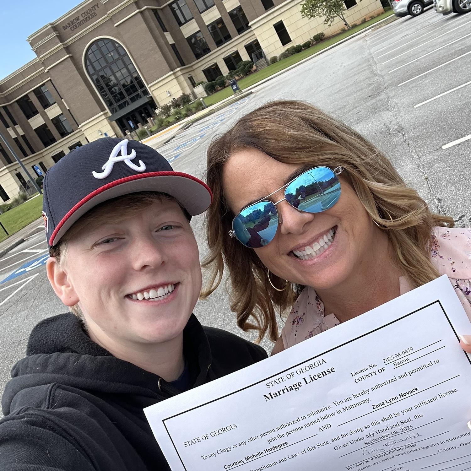 September 8….. MARRIAGE LICENSE 💙