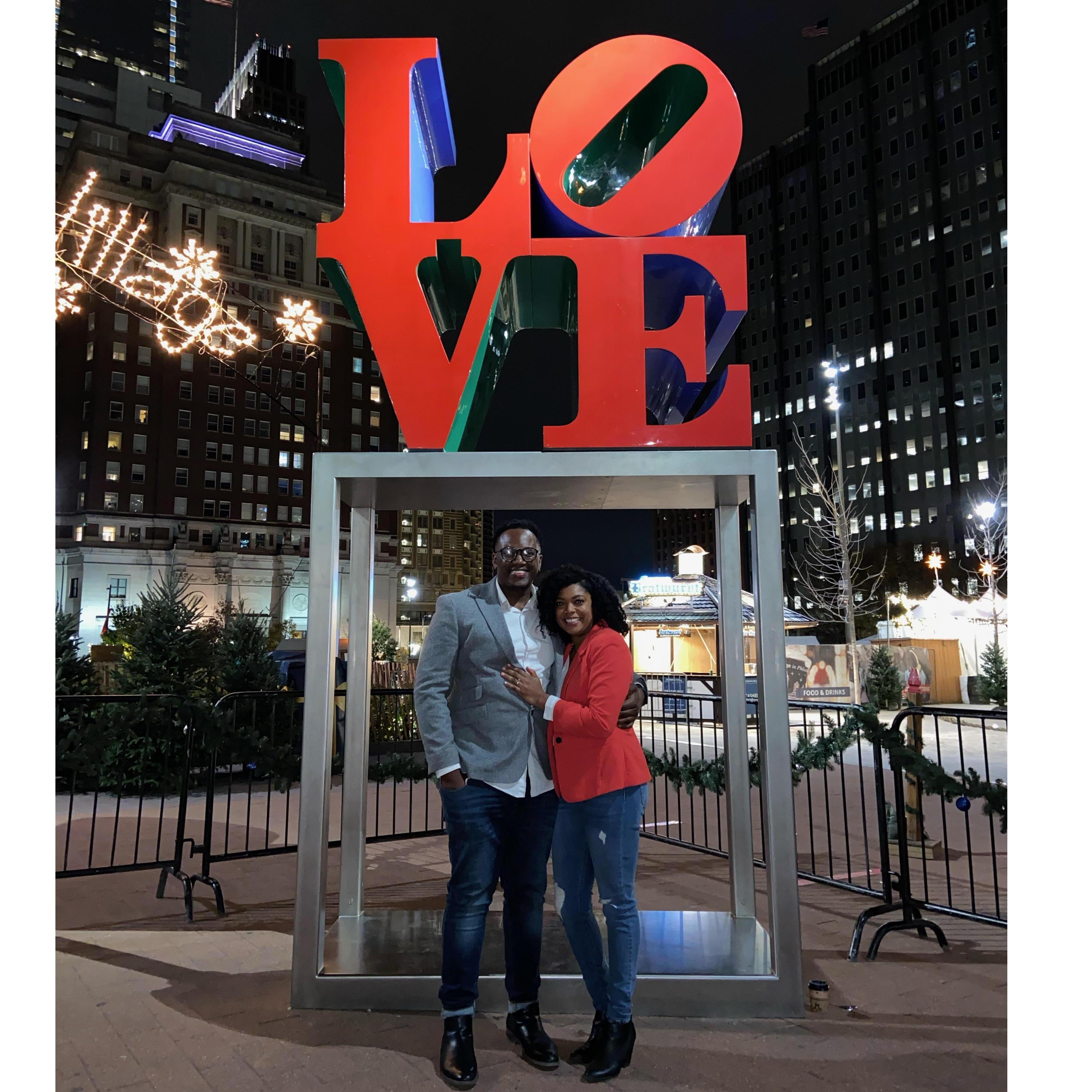 The night we got engaged!