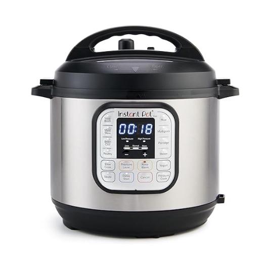 Instant Pot Duo 7-in-1 Electric Pressure Cooker, Slow Cooker, Rice, Steamer, Sauté, Yogurt Maker, Warmer & Sterilizer, Includes App With Over 800 Recipes, Stainless Steel, 6 Quart