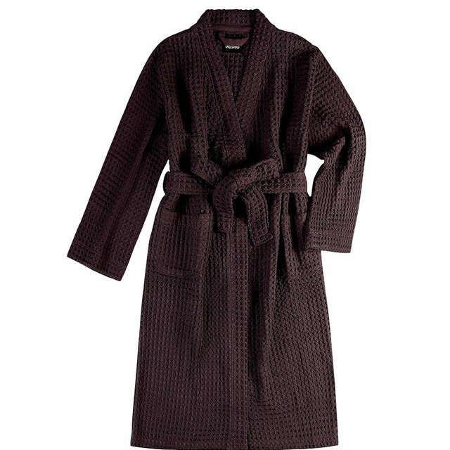 KOSMU Luxury Organic Japanese Cotton Hotel & Spa Waffle Bathrobe for Men and Women (Hooded/Kimono)