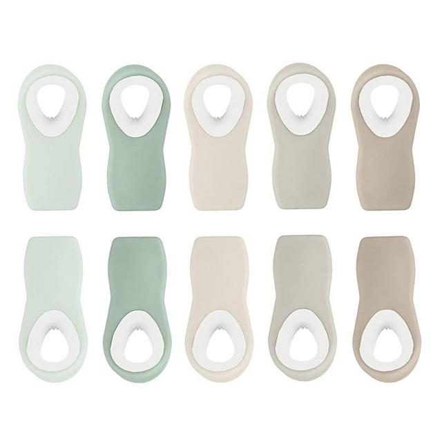 Cook with Color 10 Pc Bag Clips with Magnet, Food Clips, Chip Clips, Bag Clips for Food Storage with Air Tight Seal Grip for Bread Bags, Snack Bags and Food Bags (Mint)