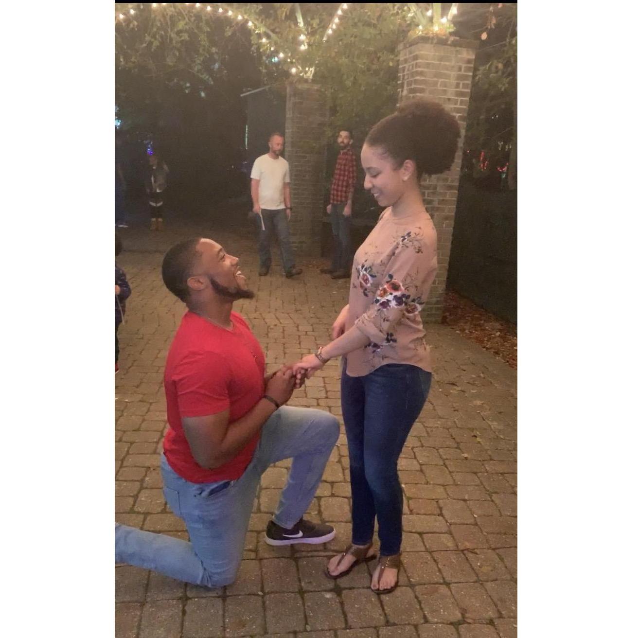 November 30, 2019: Daryl proposed!
Briana said YES!