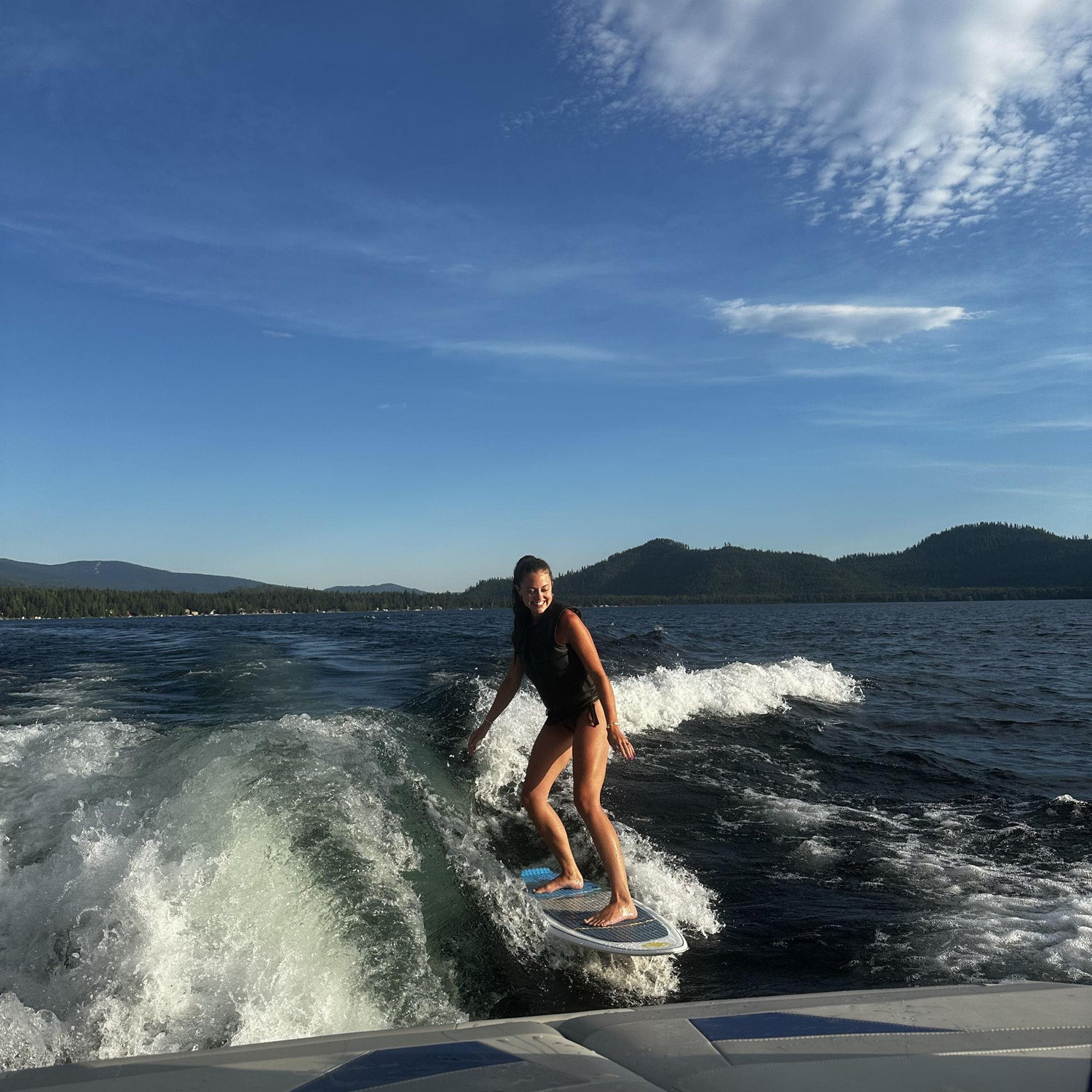Surfing at Priest Lake!