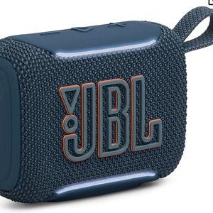 JBL Go 5 - Ultra-Portable Waterproof & Drop-Proof Speaker with JBL Legendary Sound & Ambient Edge Lighting, AirTouch Instant Stereo Pairing or Link Multiple Compatible Speakers via Auracast™ (Blue)