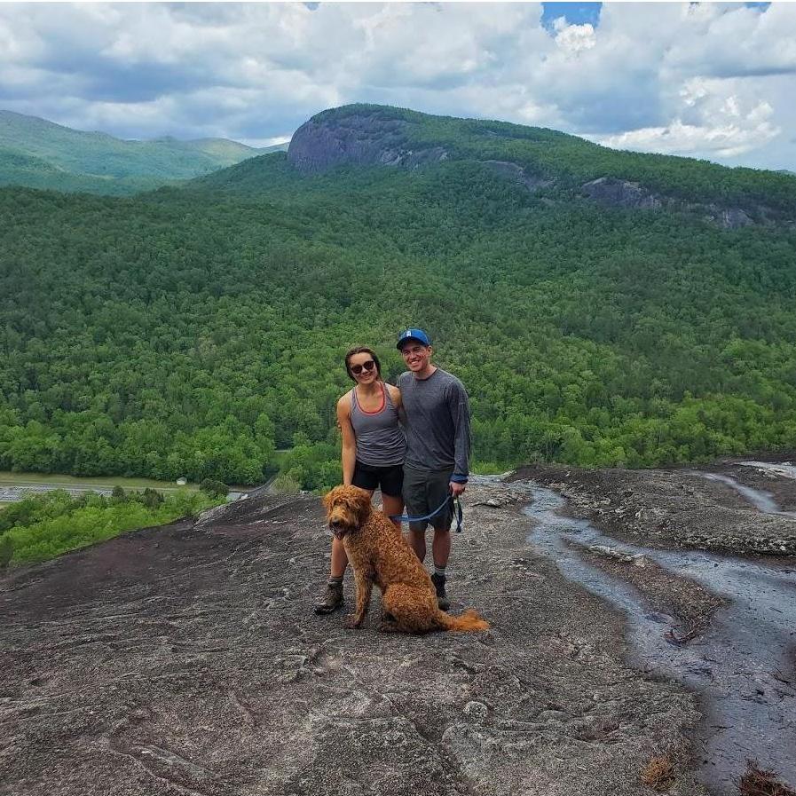 Hiking John Rock in North Carolina with Baby Louis 2020