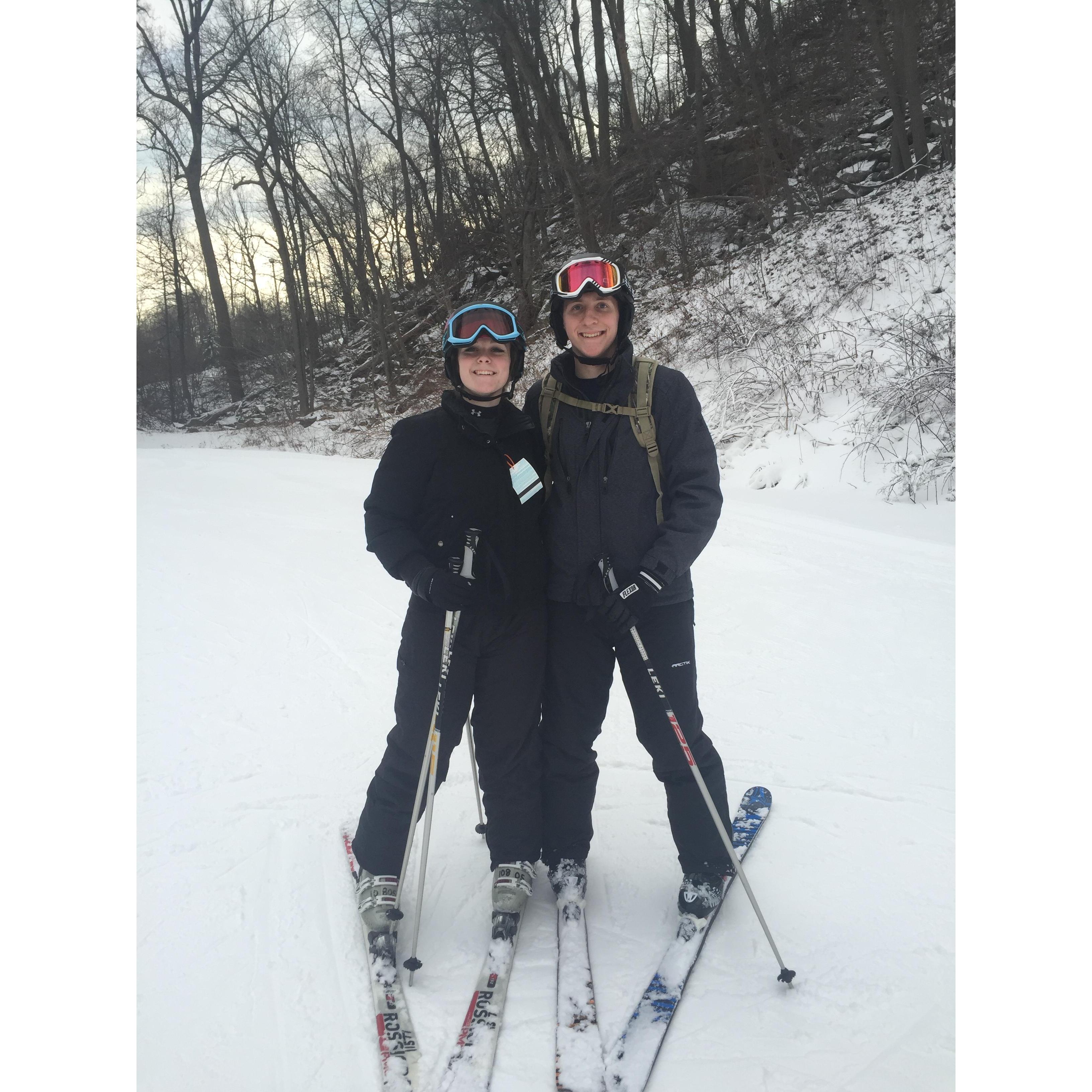 My first (and last..lol) time skiing at Bear Creek Mountain!