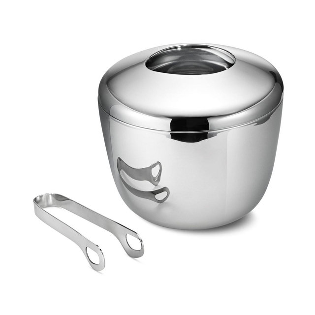 Georg Jensen Sky Ice Bucket with Ice Tongs