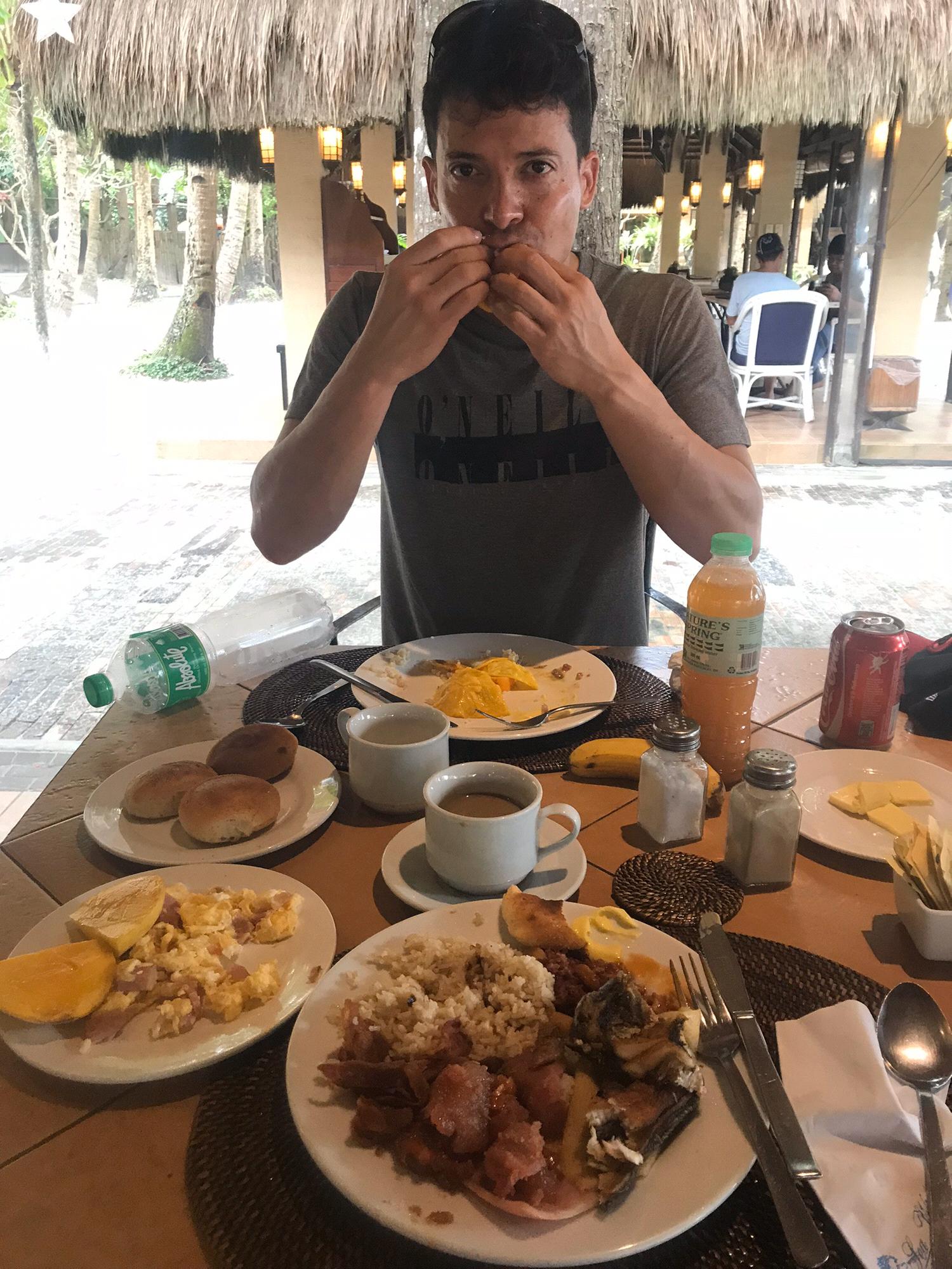 Breakfast at the Seawind Resort in Boracay