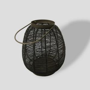 9" Brown Metal Weave Outdoor Lantern - Project 62™