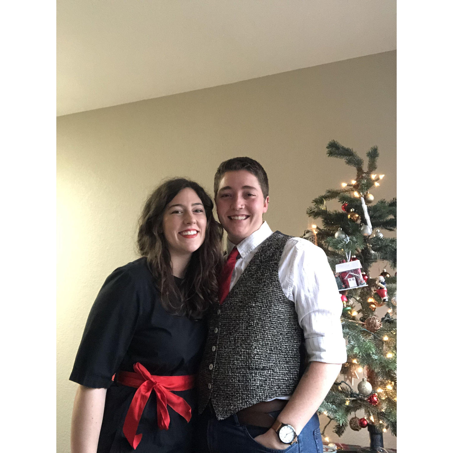 Our first Christmas together. December 2020