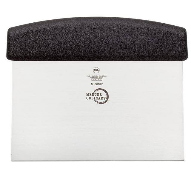 Mercer Culinary M18810P 5 7/8" X 3 1/2" Bench Scraper, Black
