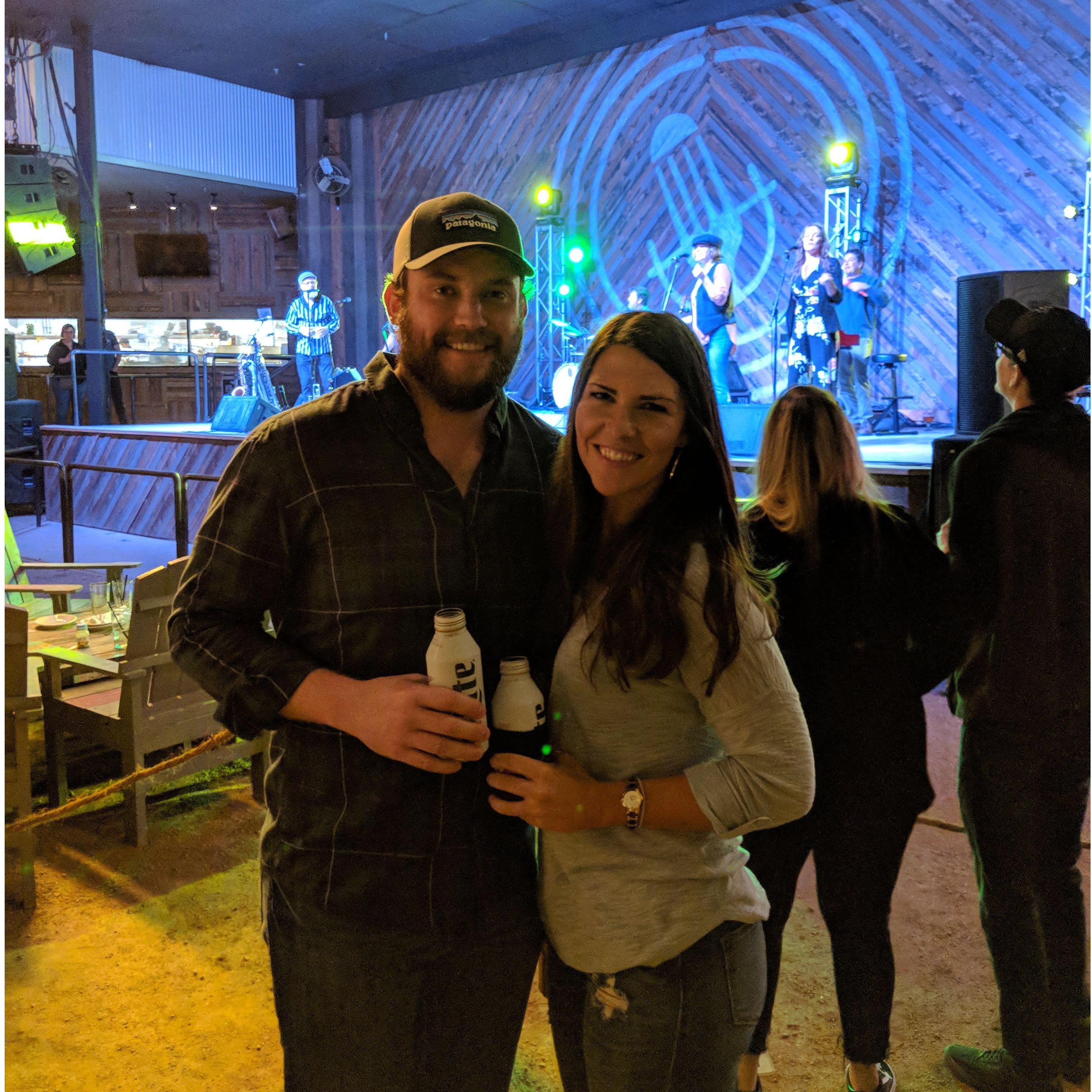 One of the first of many trips to San Antonio to visit Jon. We went to see Shiny Ribs, the band that we were both watching when we first met.