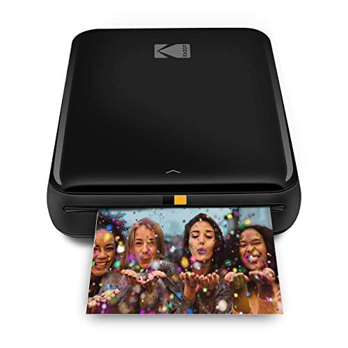 Kodak Step Wireless Mobile Photo Mini Printer (Black) Compatible w/iOS & Android, NFC & Bluetooth Devices