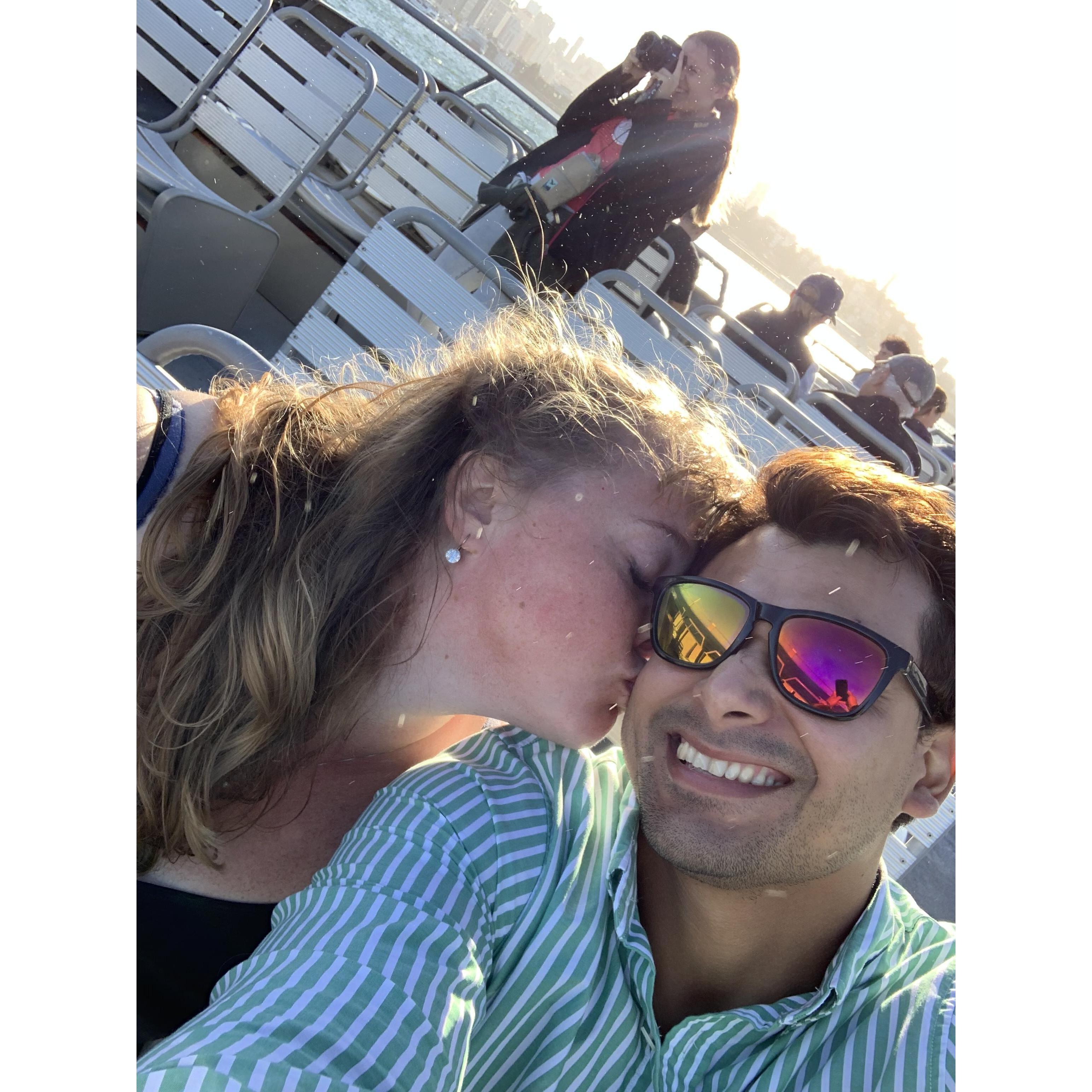 A trip on the SF Ferry to SF and back, where we accidently got off at the wrong exit and had to take an uber to our car, oops!