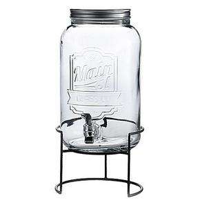 Main Street Crystal Beverage Dispenser With Stand in Clear