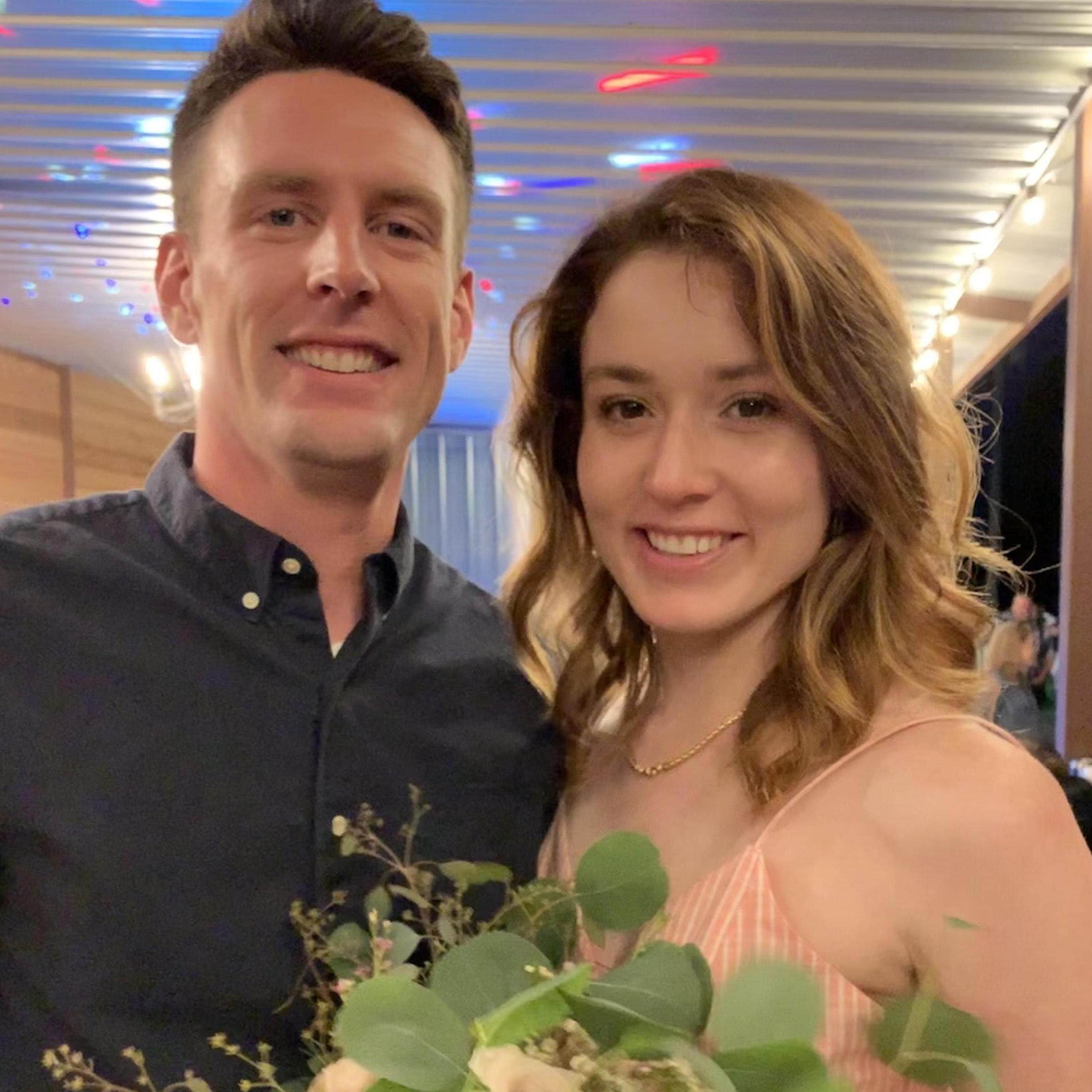 Tiffany caught the bouquet at a friend's wedding in June 2019!
