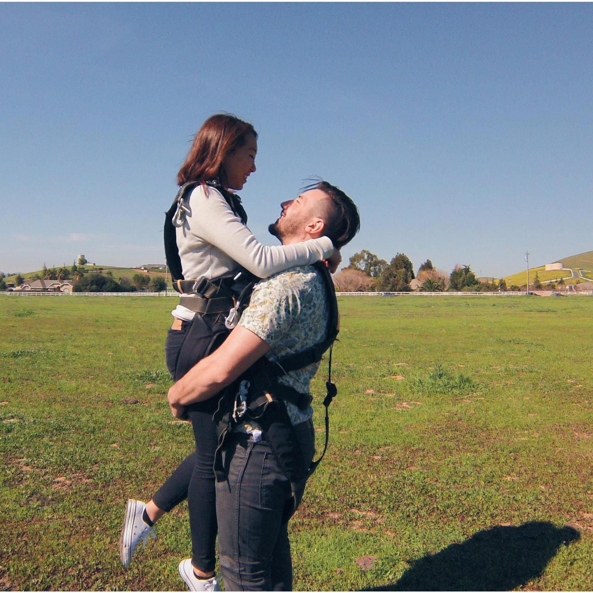 The day we fell out of an airplane in Hollister, CA